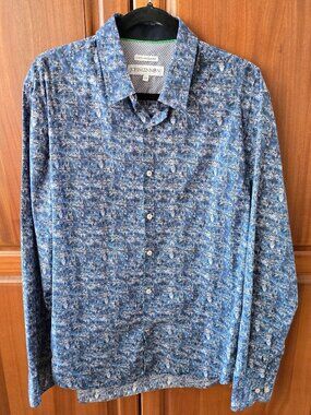 JOHN LENNON button down artistic motive shirt large